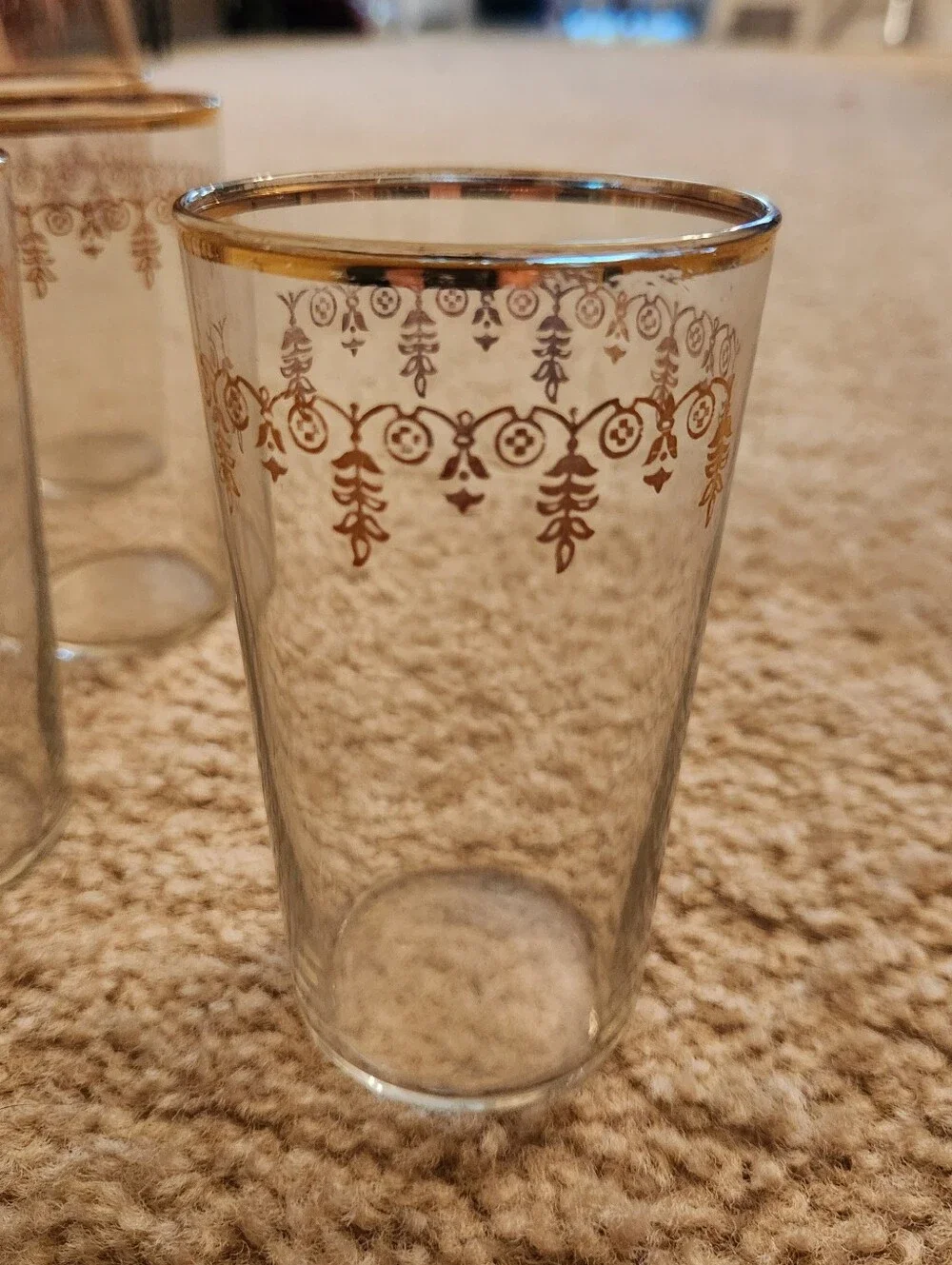 Vtg Gold Rim 4.5